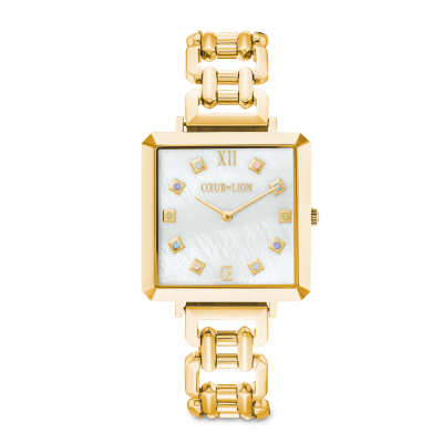 coeur-de-lion-horloge-7632-74-1643-iconic-cube-golden-moments-goudkleurig