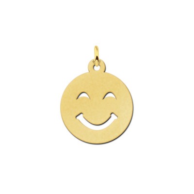 gouden-emoji-hanger-glimlach