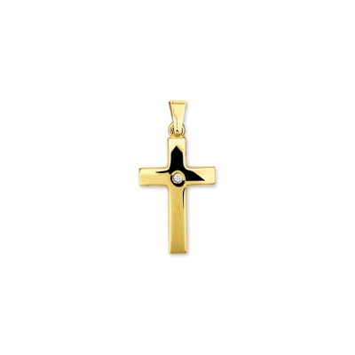gouden-hanger-kruis-met-diamant-0-01ct