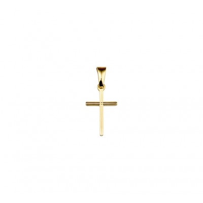 gouden-hangertje-kruis-massief-13-5-mm