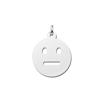 zilveren-emoji-neutraal-hanger