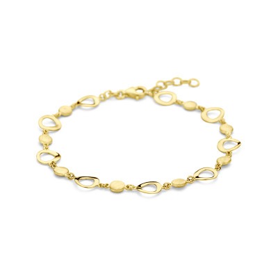 14-karaat-gouden-armband-met-rondjes-en-open-ovalen-lengte-17-19-cm