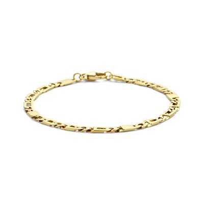 14-karaat-gouden-armband-met-valkenoog-en-tussenstukjes-lengte-21-cm