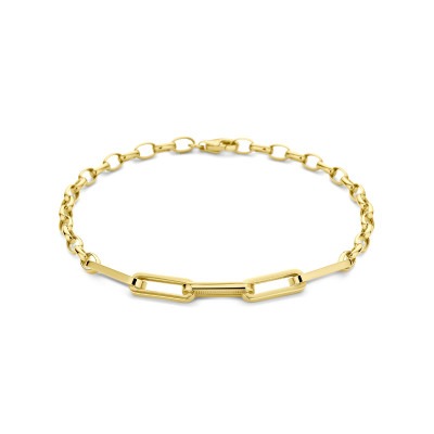 14-karaat-gouden-schakelarmband-met-jasseron-en-paperclipschakel-4-5-mm-lengte-18-5-cm