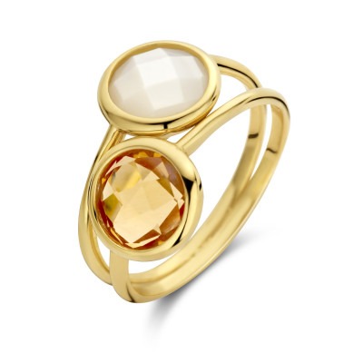 gouden-edelsteen-ring-met-citrien-1-80-crt-en-parelmoer