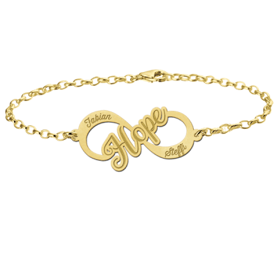 gouden-infinity-armband-hope-names4ever