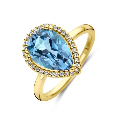 gouden-ring-met-druppelvormige-london-blue-topaas-en-diamanten-0-12-crt