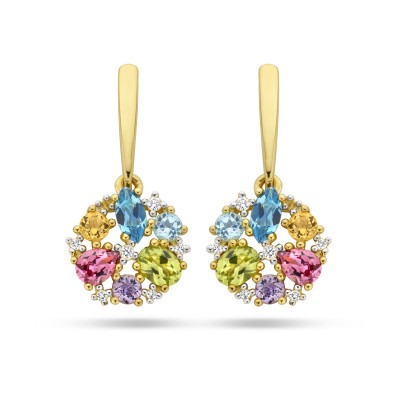 gouden-ronde-oorhangers-met-diamant-paarse-amethist-london-blue-topaas-groene-peridoot-roze-rhodoliet-en-oranje-citrien-21-mm-x-10-mm