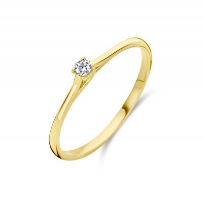gouden-solitaire-ring-met-diamant-0-05-crt-2-mm