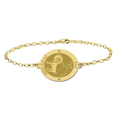gouden-sterrenbeeld-armband-met-naam-en-datum