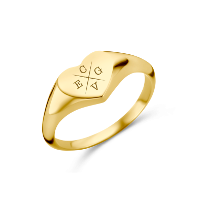 gouden-zegelring-hartvorm-met-vier-initialen
