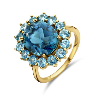 grote-14-karaat-gouden-ring-met-london-blue-en-blauwe-topaas
