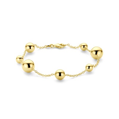 mooie-14-karaat-gouden-bolletjes-armband-grote-en-kleine-bolletjes-lengte-19-cm