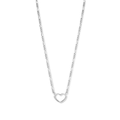 zilveren-ketting-met-open-hartje-en-figaro-schakel-lengte-40-5-cm