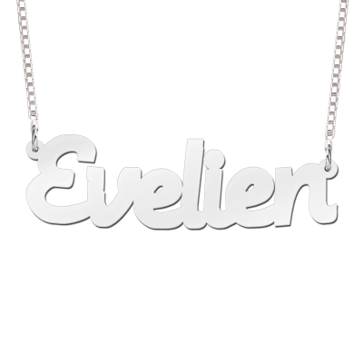 zilveren-naam-ketting-voorbeeld-evelien