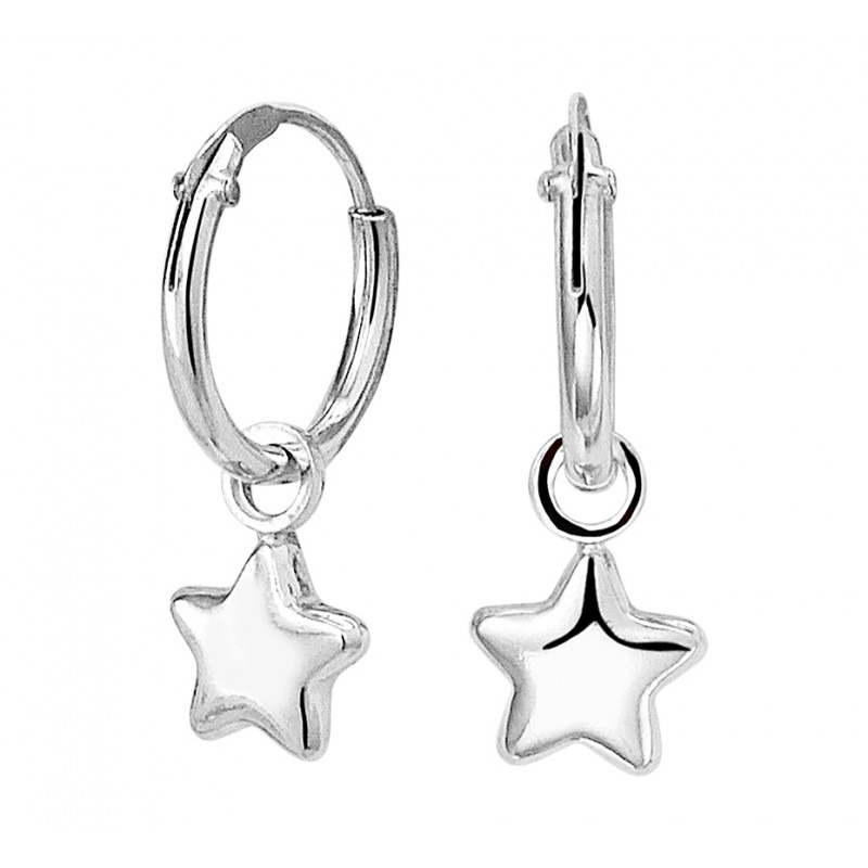 Voorstel stil Trekken Zilveren oorbellen met hanger sterren | Mostert Juweliers