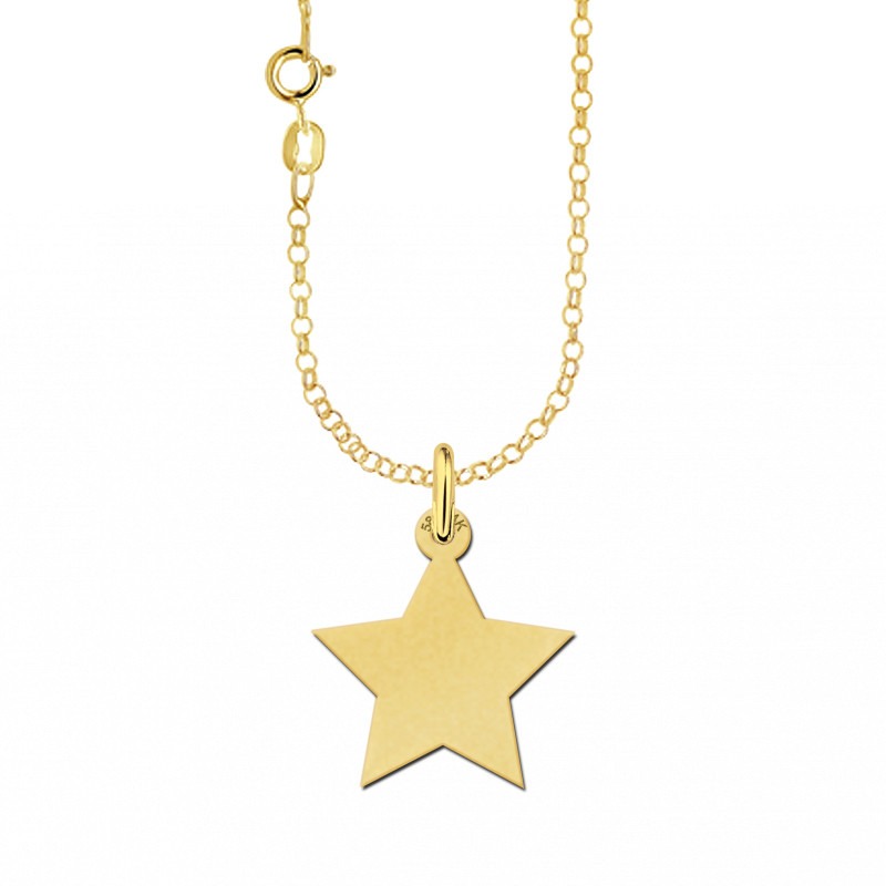 Gouden ketting ster |