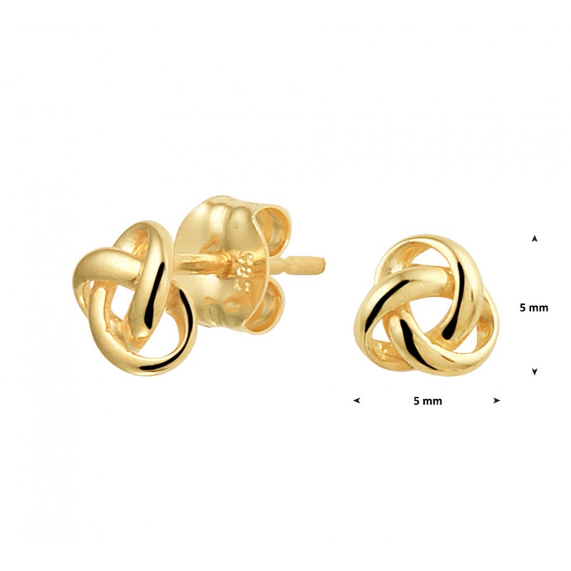 delicatesse stoel Goed Gouden oorknopjes knoop | Mostert Juweliers