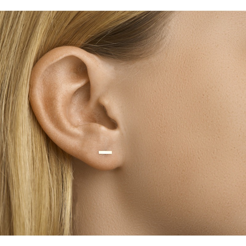 ik zal sterk zijn invoegen Wereldwijd Gouden staafjes oorbellen 6.5 mm | Mostert Juweliers