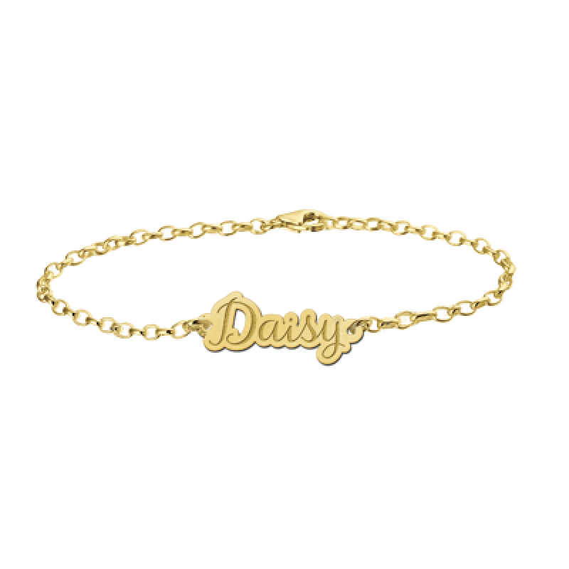 defect creatief Graan Gouden armband naam uitgesneden Names4ever | Mostert Juweliers