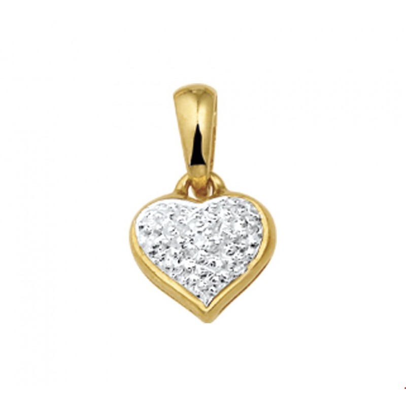 Obsessie Slaapkamer Mier Gouden hanger hart 8 mm diamant | Mostert Juweliers