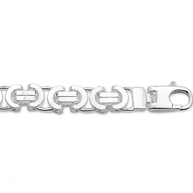 ledematen Seraph werper Platte zilveren koningsketting 8.5 mm 50-70 cm | Mostert Juweliers
